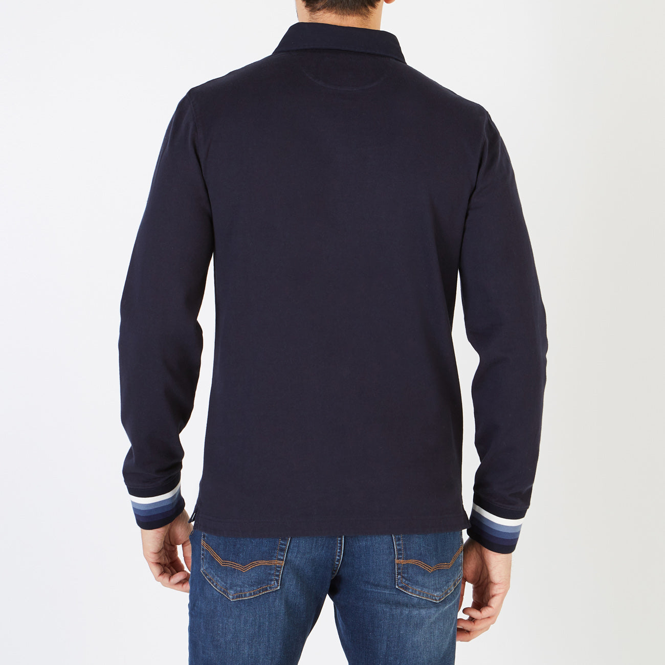 French Flair Embroidered Long-Sleeved Rugby Shirt Eden Park