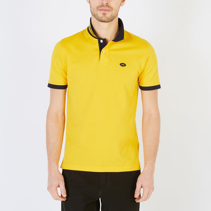 Pima Cotton Yellow Pique Polo Shirt Eden Park