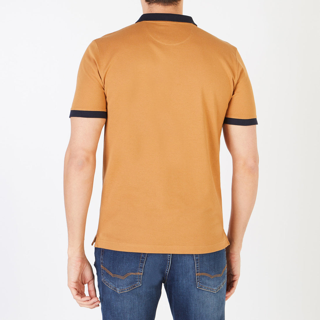 Light Brown Pima Cotton Piqué Polo Shirt Eden Park