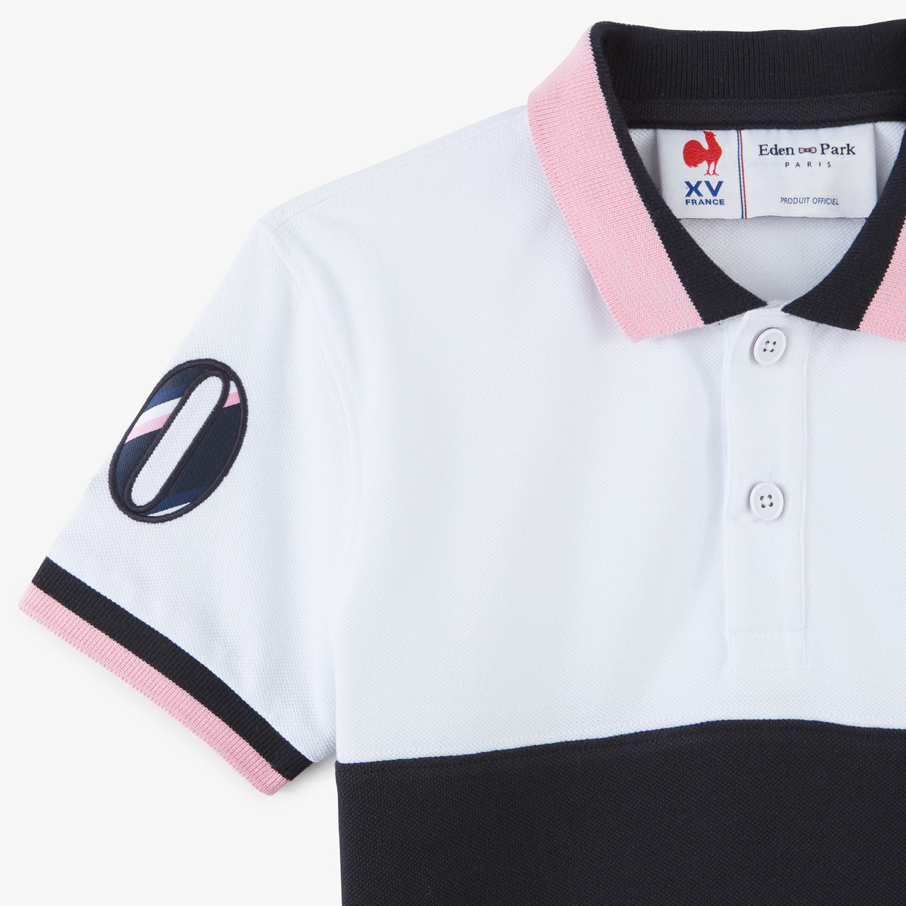 Children’S Tricolour Polo Embroidered With France Xv