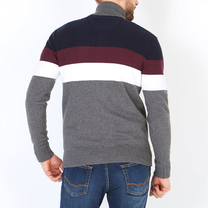 Dark Gray Fancy Knit Jumper Eden Park