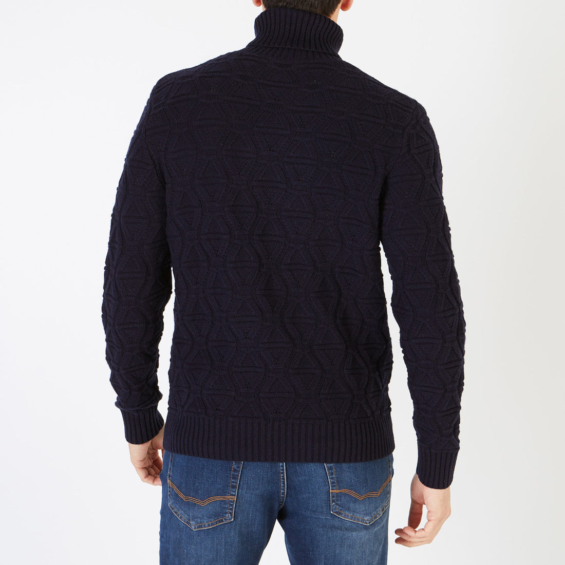 Navy Turtleneck Sweater Eden Park