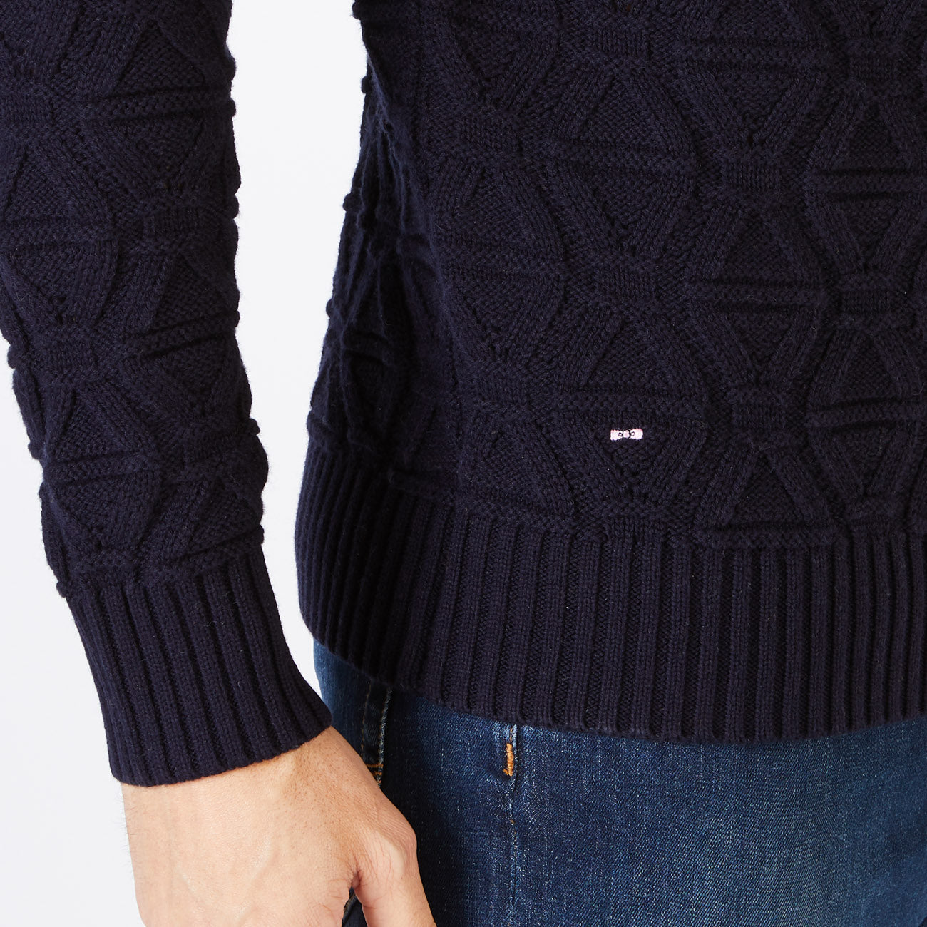 Navy Turtleneck Sweater Eden Park