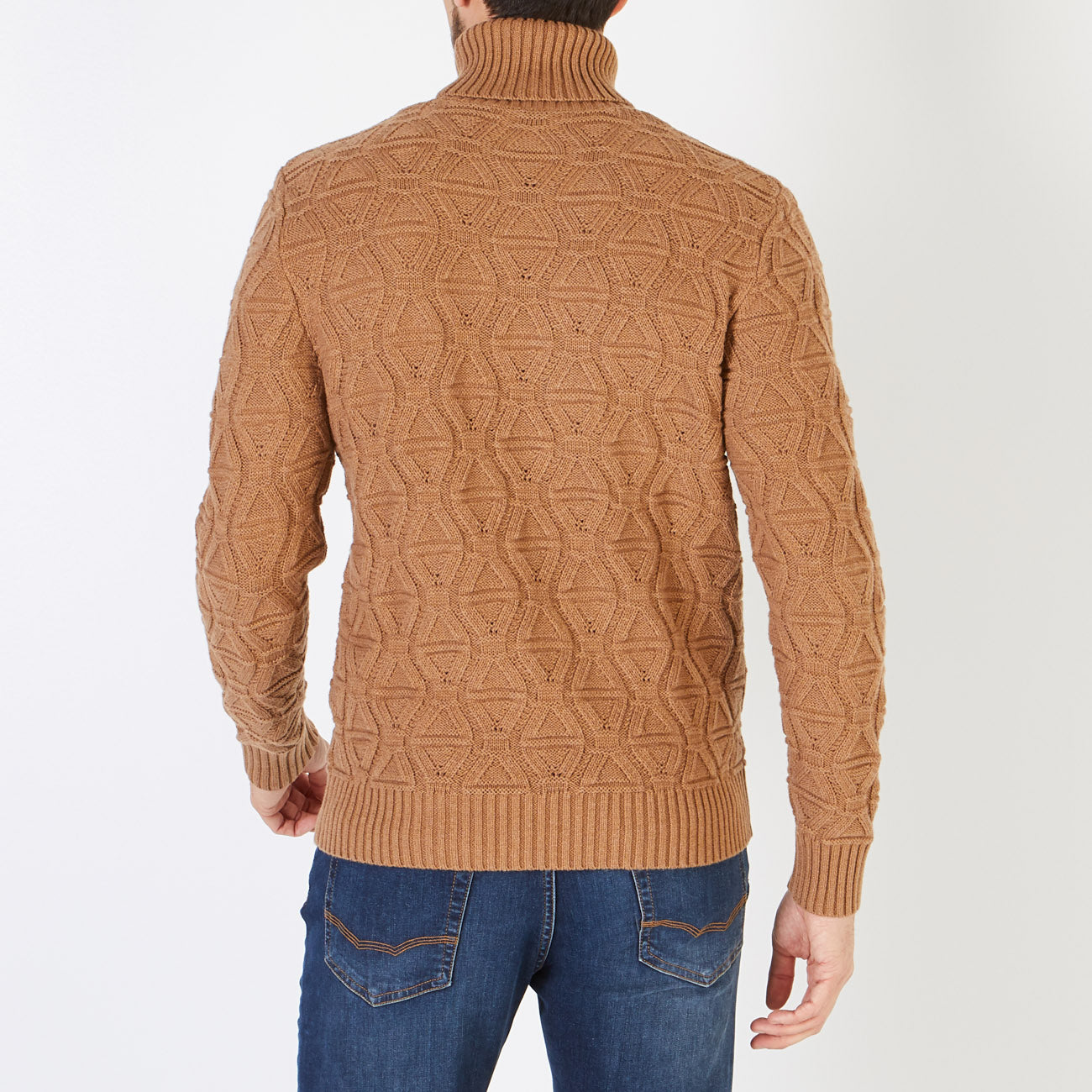 Brown Turtleneck Sweater Eden Park