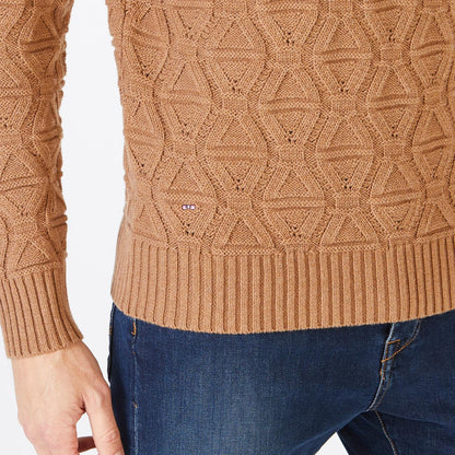 Brown Turtleneck Sweater Eden Park