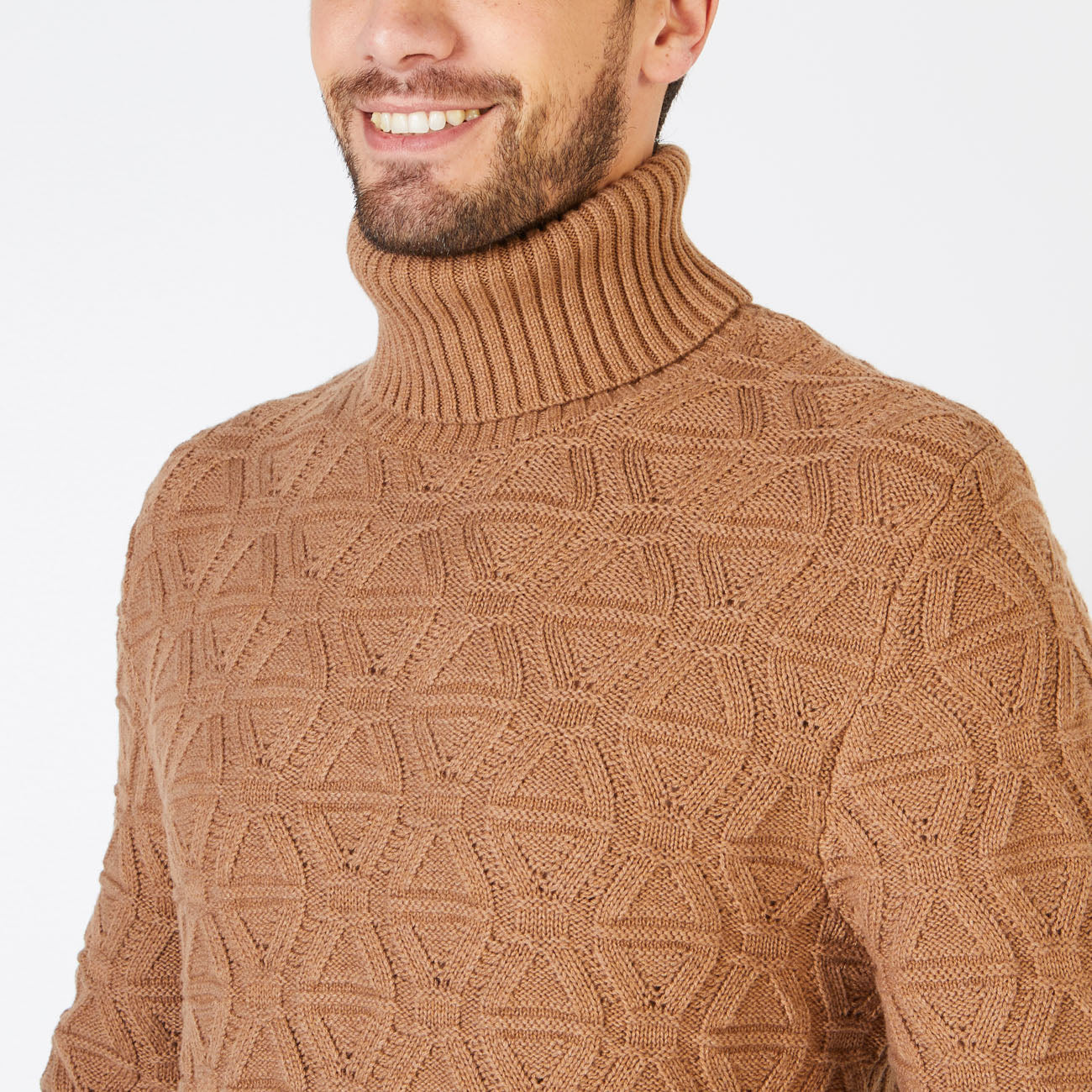 Brown Turtleneck Sweater Eden Park