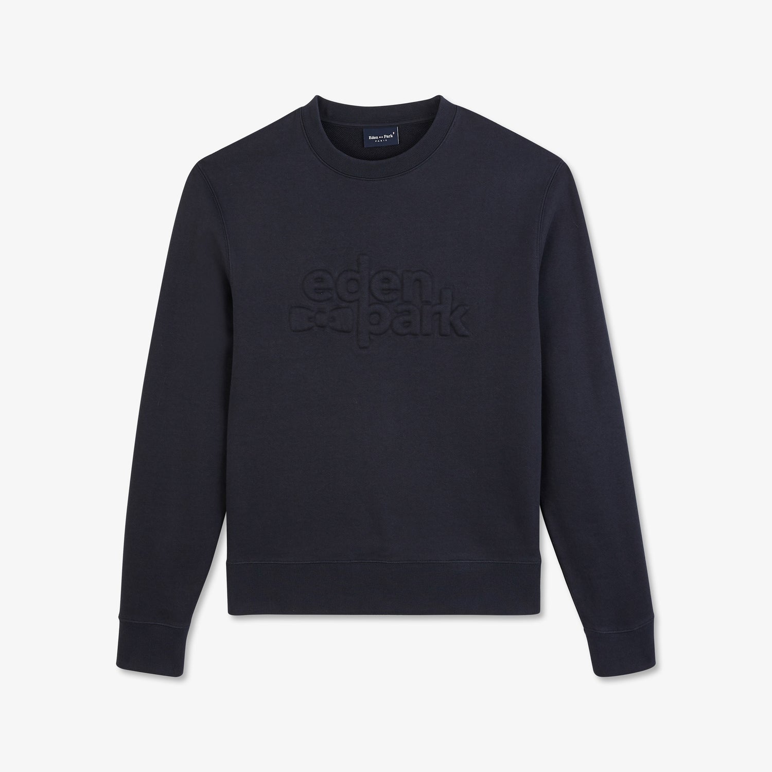 Navy Blue Sweatshirt With Embossed Logo Eden Park
