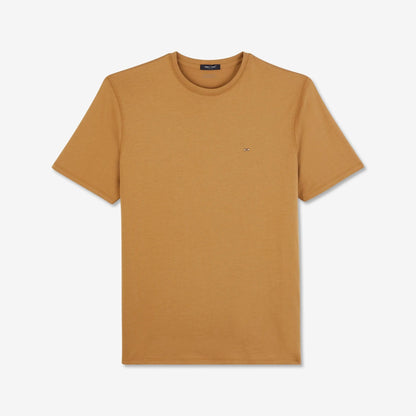 Basic Brown Short-Sleeved T-Shirt Eden Park