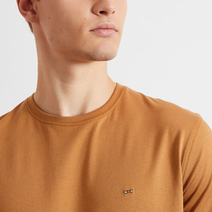 Basic Brown Short-Sleeved T-Shirt Eden Park