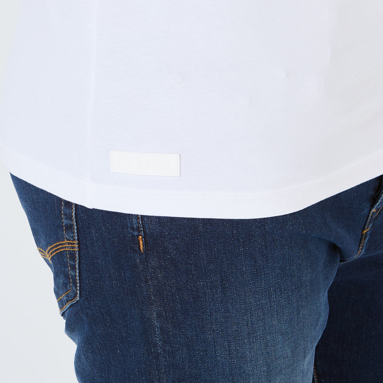 White Short-Sleeved T-Shirt Eden Park