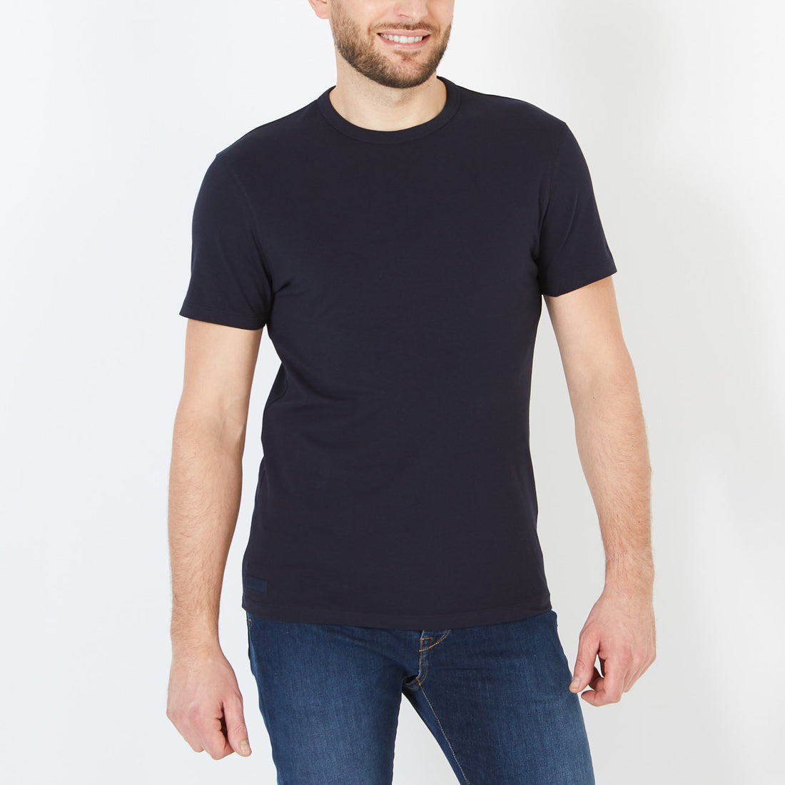 Navy Blue Short-Sleeved T-Shirt Eden Park