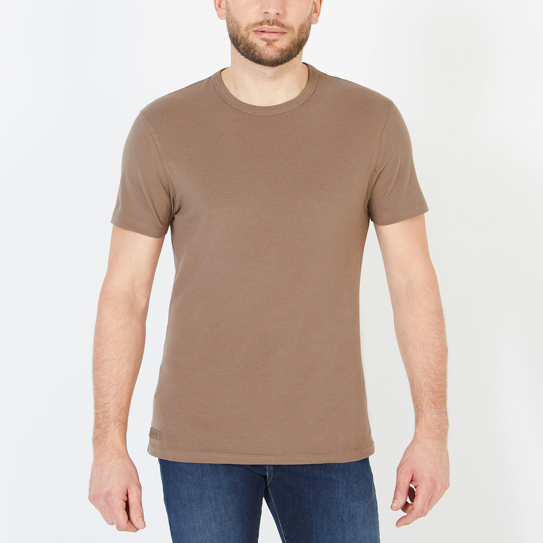 Beige Short-Sleeved T-Shirt Eden Park