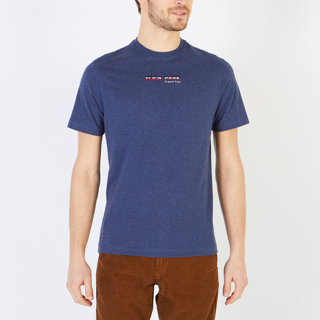 Plain Blue Short-Sleeved T-Shirt Eden Park