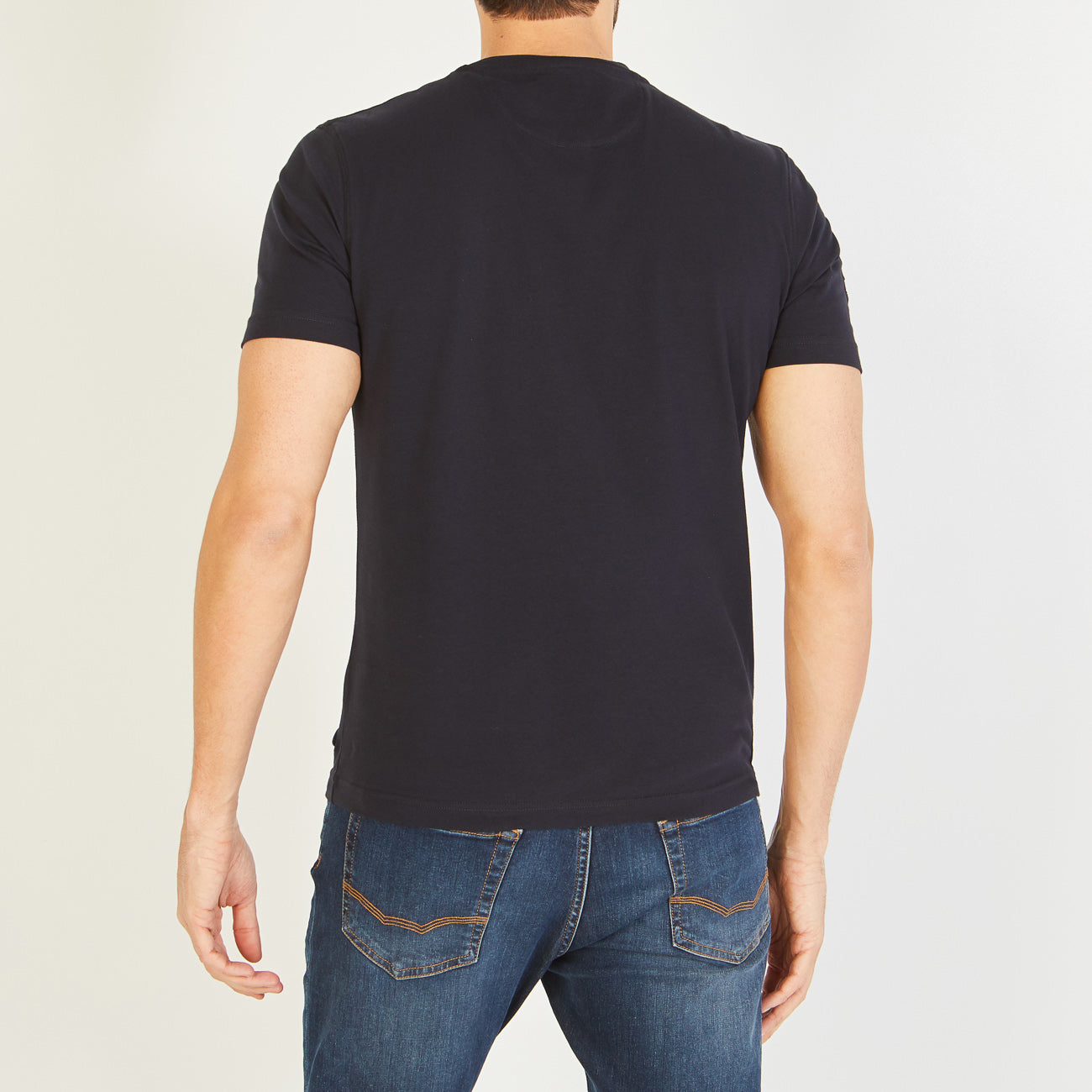 Navy Blue T-Shirt With Xv De France Screen Print Eden Park