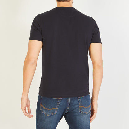 Navy Blue T-Shirt With Xv De France Screen Print Eden Park