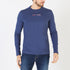 Navy Long-Sleeved T-Shirt With Embroidered French Flair Pattern Eden Park