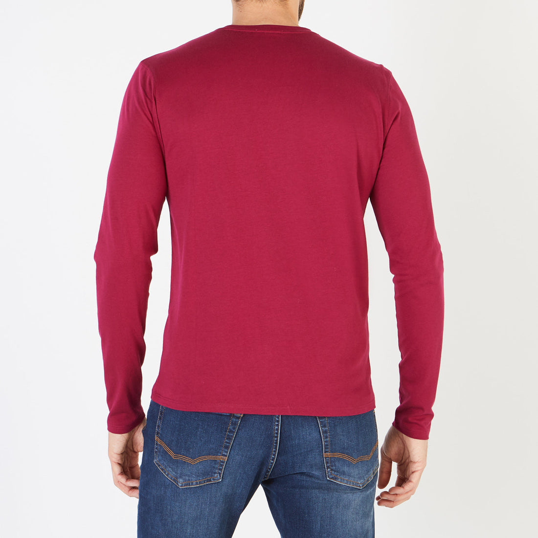 Plain Bordeaux Long-Sleeved T-Shirt Eden Park