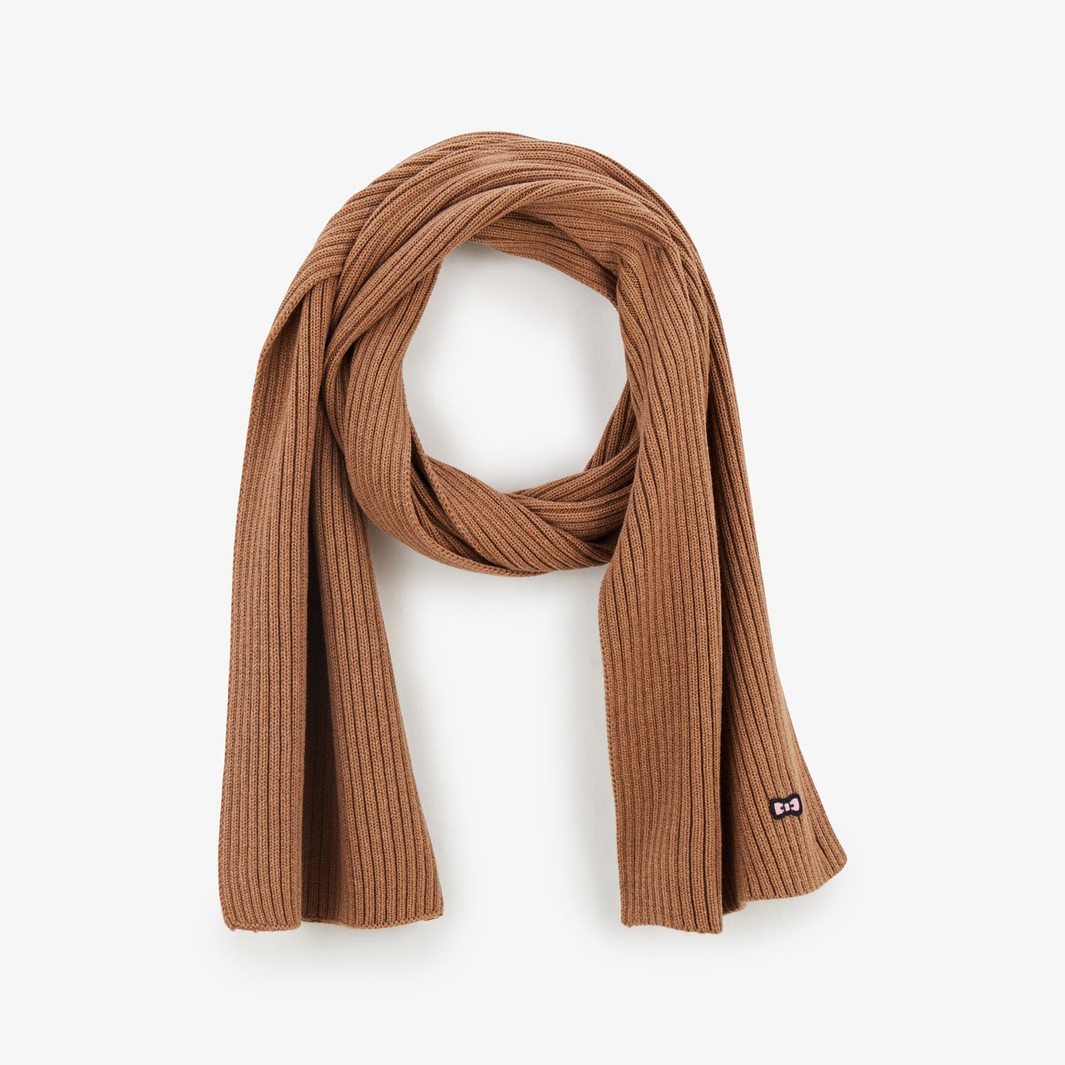 Light Brown Ribbed Scarf_H23ACTEC0002_MAM5_01