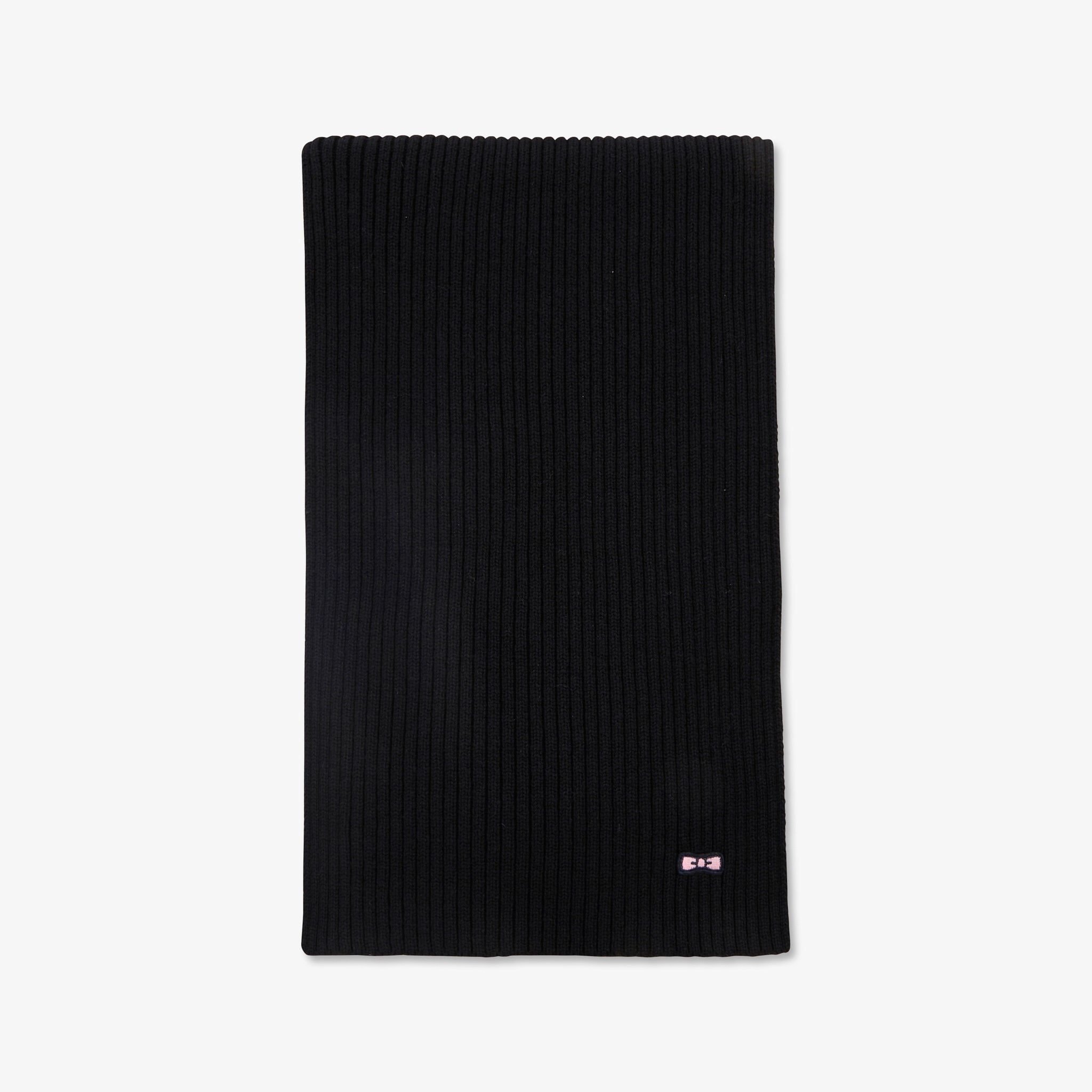Black Ribbed Scarf_H23ACTEC0002_NO_02