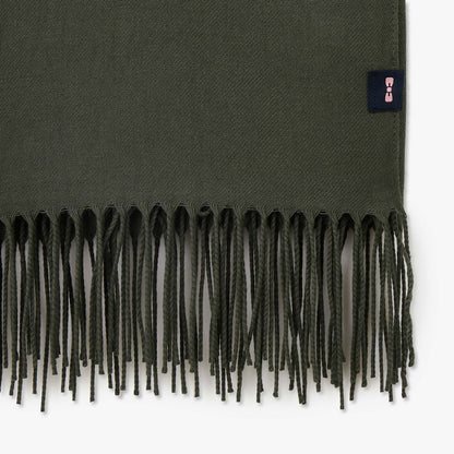 Flowing Khaki Fringed Scarf_H23ACTEC0009_KAM3_04