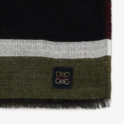 Bordeaux Jacquard Scarf With Eden Park Inscription_H23ACTEC0024_BXF_03