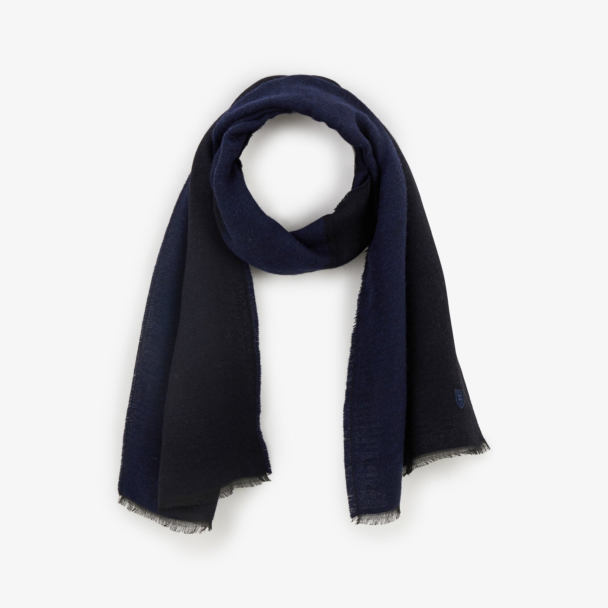 Dark Blue Colour-Block Scarf_H23ACTEC0025_BLF3_01