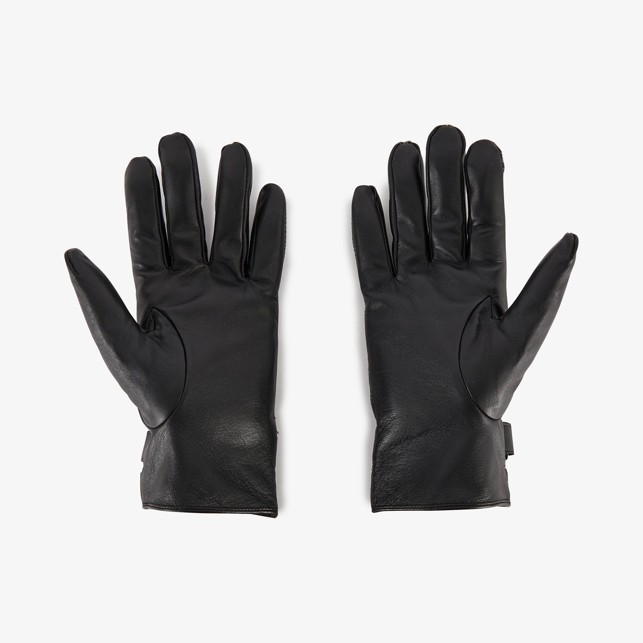 Black Tonal Bimaterial Gloves_H23ACTGA0001_NO_03