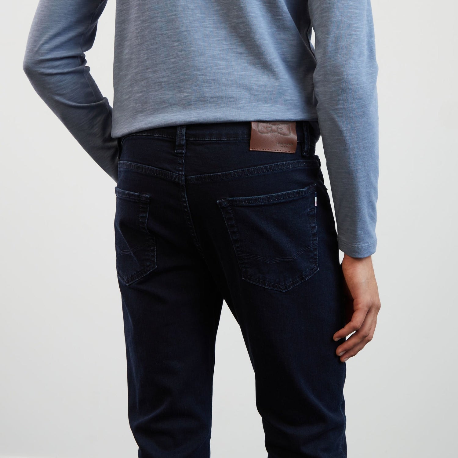 Dark Blue Slim-Fit Jeans With 5 Pockets_H23BAS5P0007_BLF_04