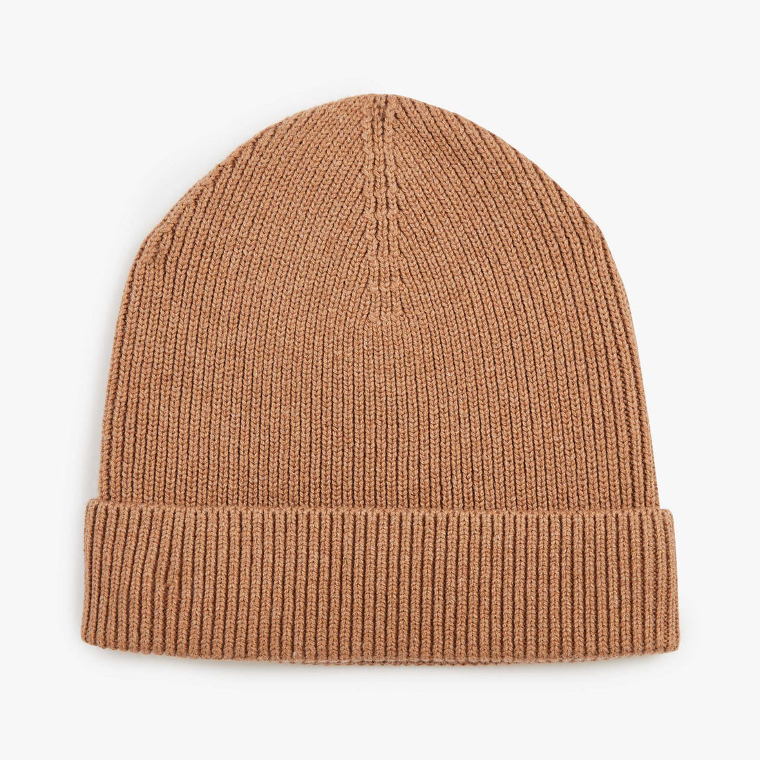 Brown Wool Blend Ribbed Hat_H23CHABN0011_MAM5_02
