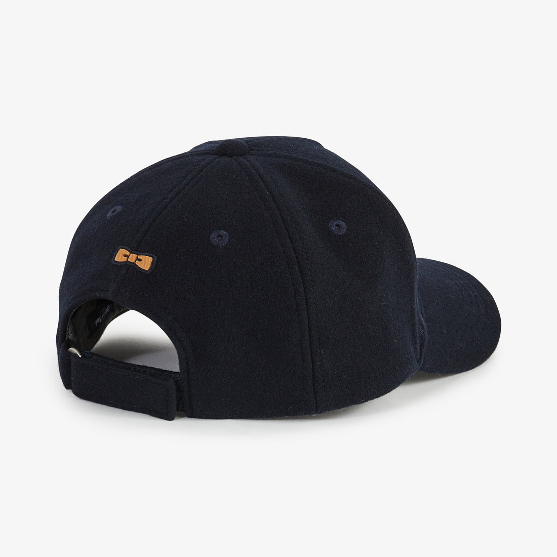 Dark Blue Embroidered Cap With Patch_H23CHACA0009_BLF_02