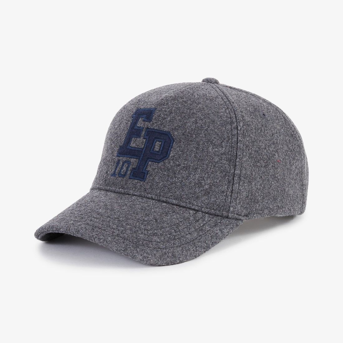Grey Embroidered Cap With Patch_H23CHACA0009_GRM_01