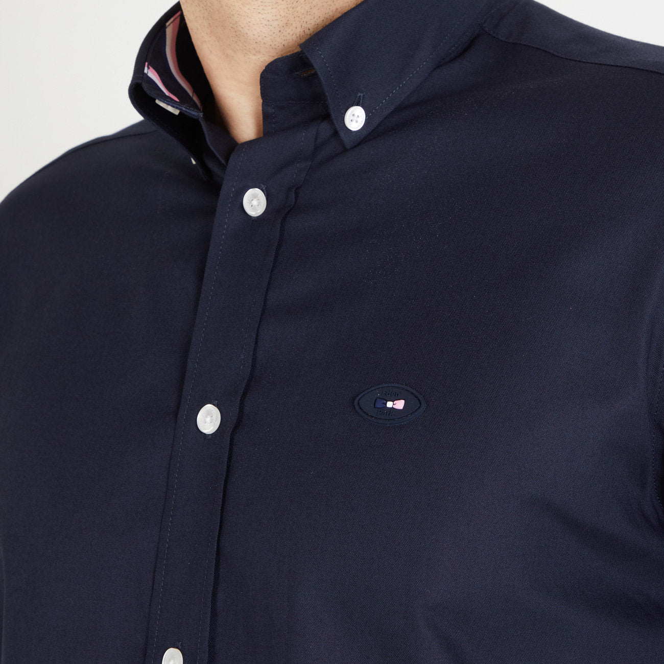Dark Blue Shirt With France Xv Embroidery_H23CHECL0013_BLF_04
