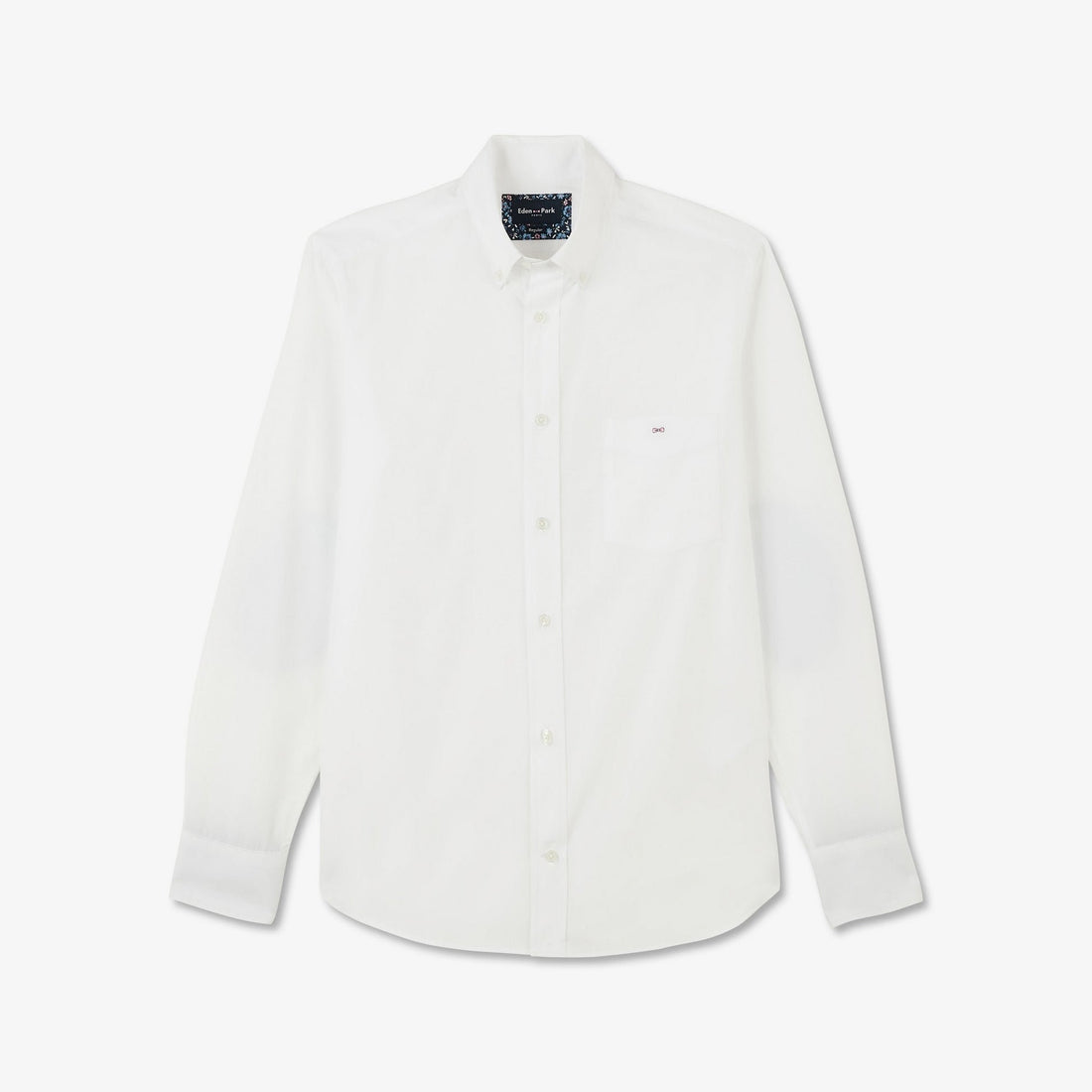 White Shirt With Floral Detail_H23CHECL0029_BC_02