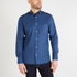 Blue Shirt With Floral Detail_H23CHECL0029_BLF1_01