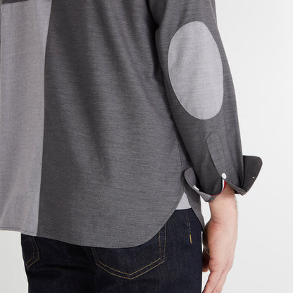 Grey Colourblock Shirt_H23CHECL0031_GRF_04