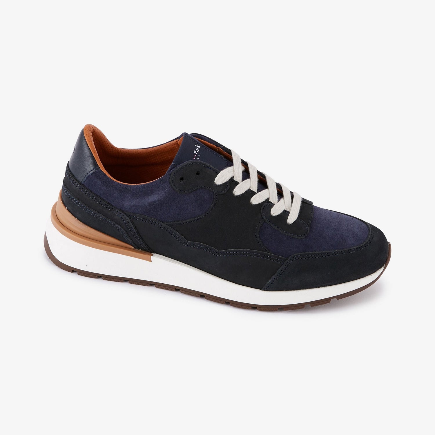 Dark Blue Tricolour Leather Trainers_H23CHSTE0008_BLF4_01