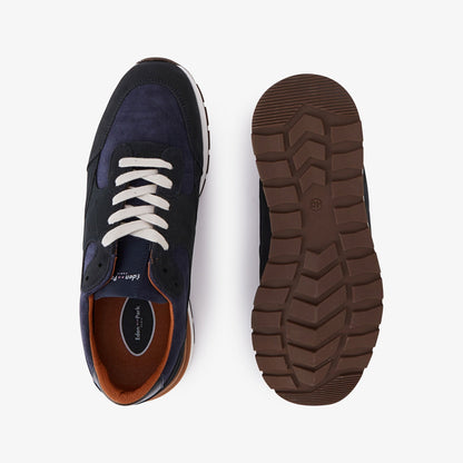 Dark Blue Tricolour Leather Trainers_H23CHSTE0008_BLF4_03