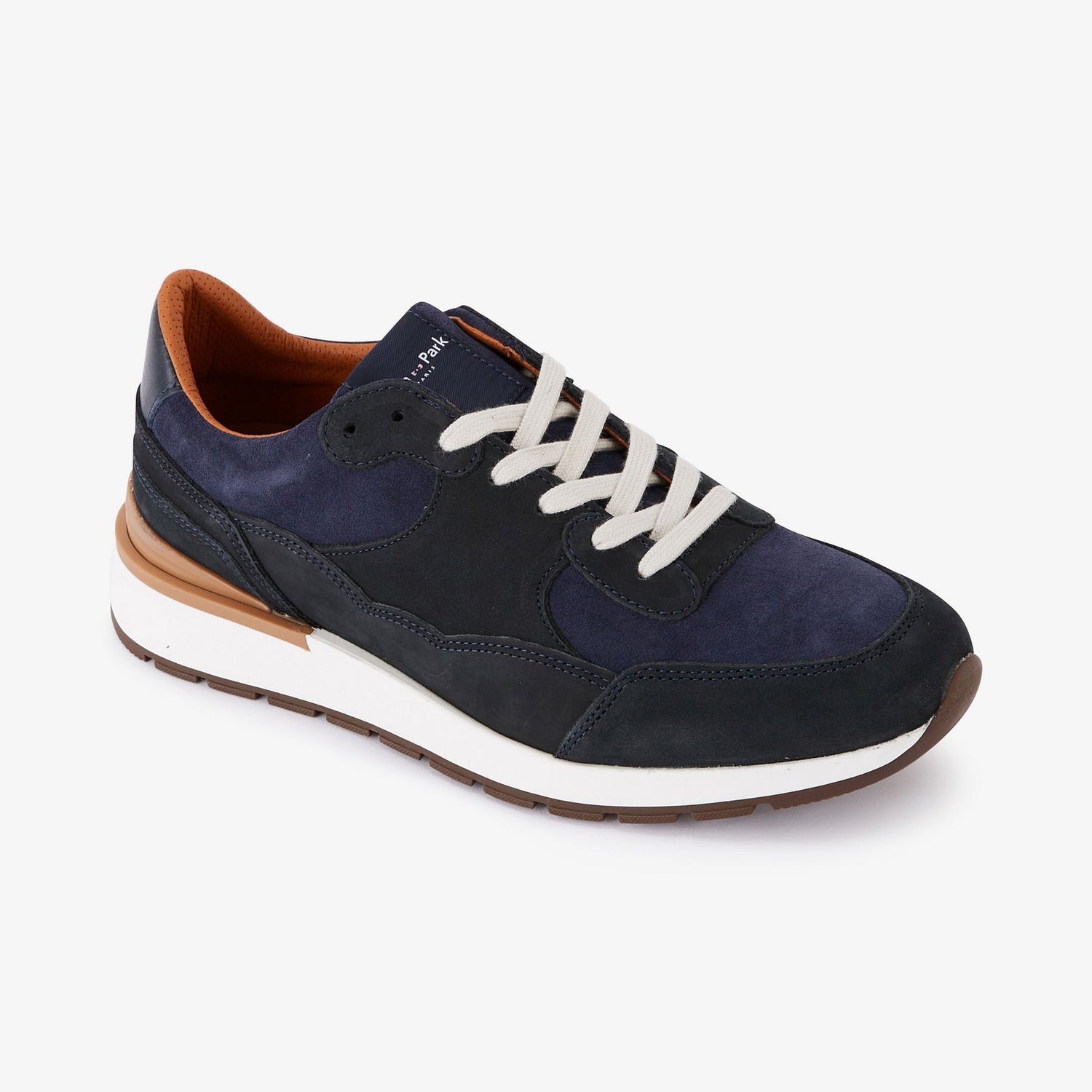 Dark Blue Tricolour Leather Trainers_H23CHSTE0008_BLF4_04