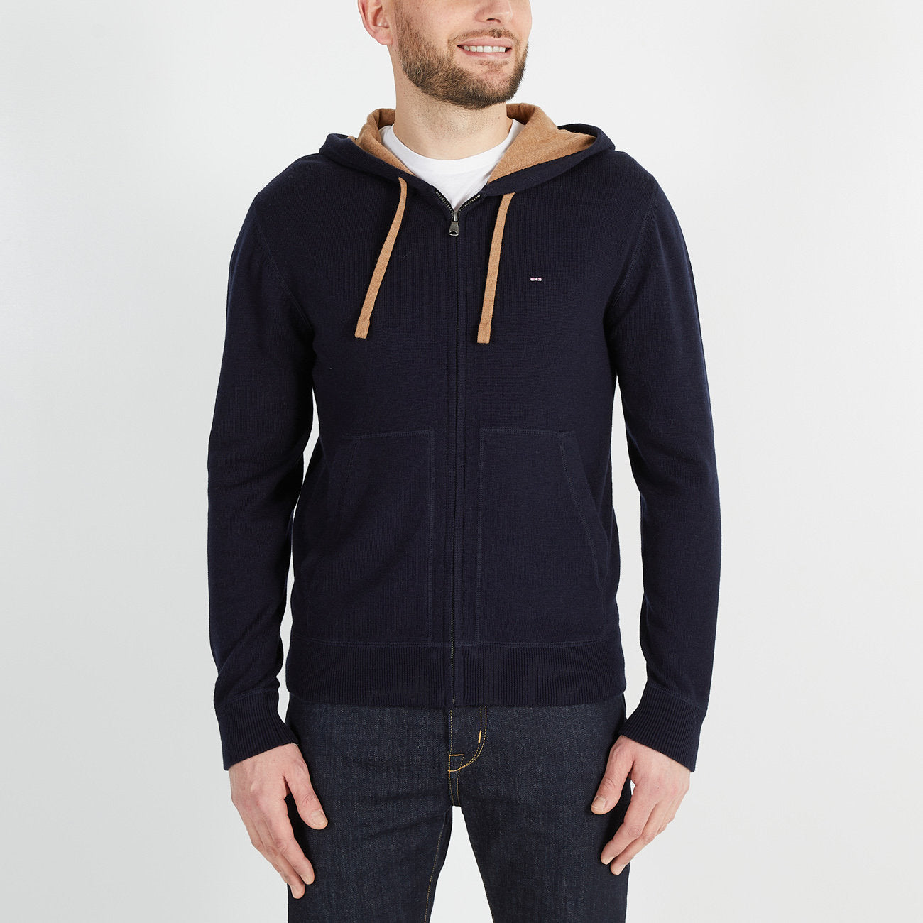 Navy Blue Hooded Zip Cardigan_H23MAICA0002_BLF_01