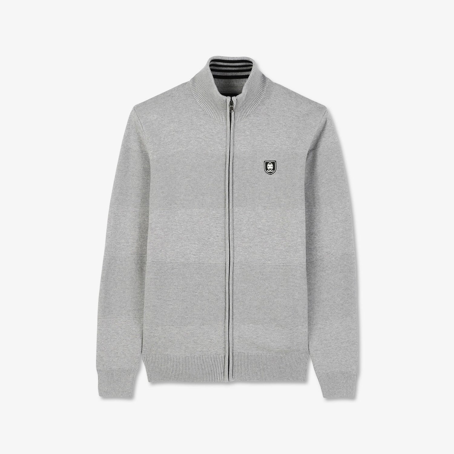 Grey Hooded Zip Cardigan_H23MAICA0003_GRC_02