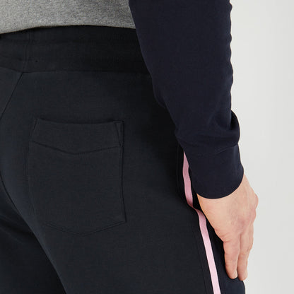 Dark Blue Jogging Bottoms With Contrasting Lateral Stripes_H23MAIJO0006_BLF_04