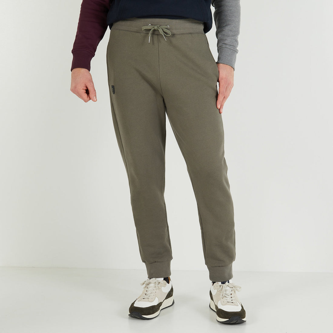 Plain Khaki Jogging Bottoms_H23MAIJO0008_GRM18_01