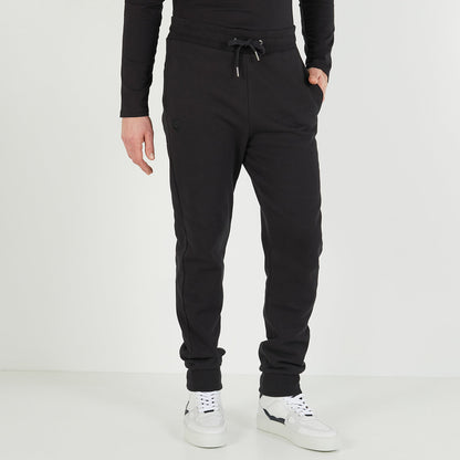 Plain Black Jogging Bottoms_H23MAIJO0008_NO_01