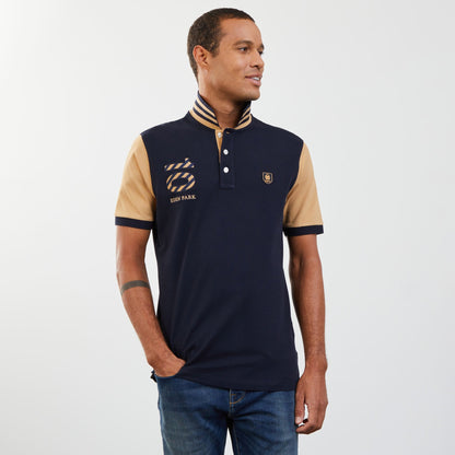 Beige Colour-Block Polo With Circled Embroidery 10_H23MAIPC0008_BEM14_03