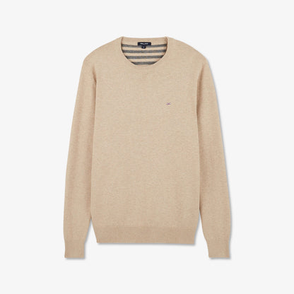 Blue/Beige Wool Mix Jumper_H23MAIPU0001_BEC13_02