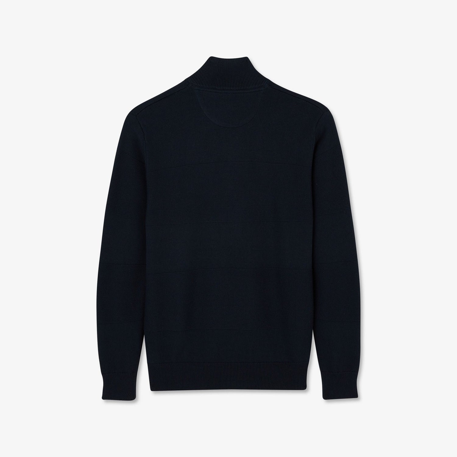 Dark Blue Jumper With Stand-Up Zip Collar_H23MAIPU0007_BLF_05