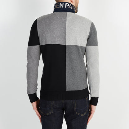 Grey Colourblock Jumper In Combination Knit_H23MAIPU0020_GRF_02