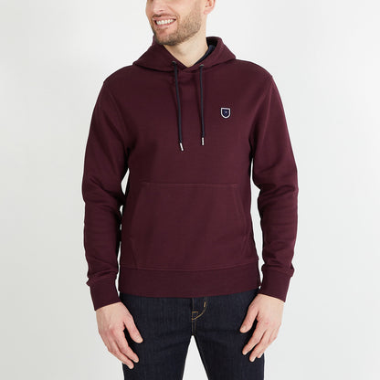 Plain Burgundy Hooded Sweatshirt_H23MAISW0004_BXF_01