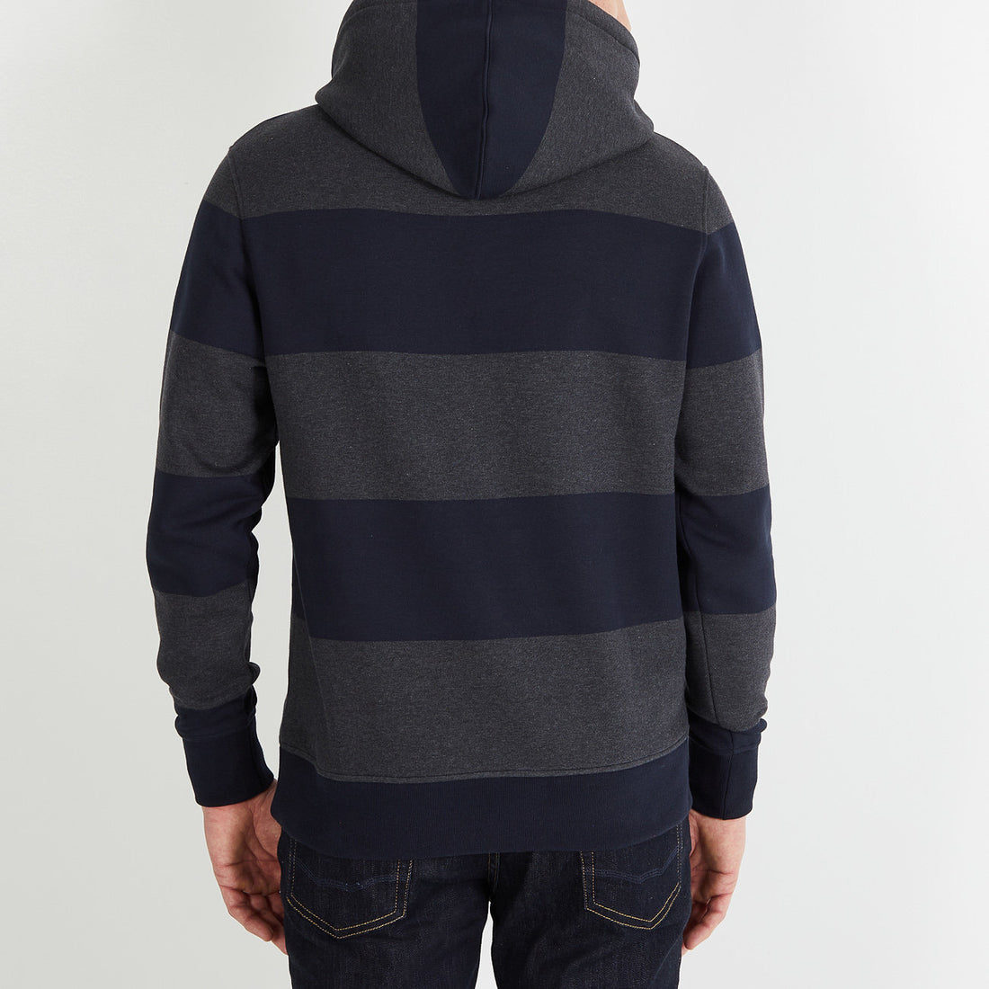 Dark Grey Circle Hooded Sweatshirt_H23MAISW0005_GRF7_02