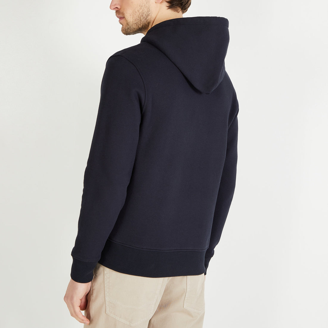 Navy Blue Hooded Zip Sweatshirt_H23MAISW0017_BLF_02